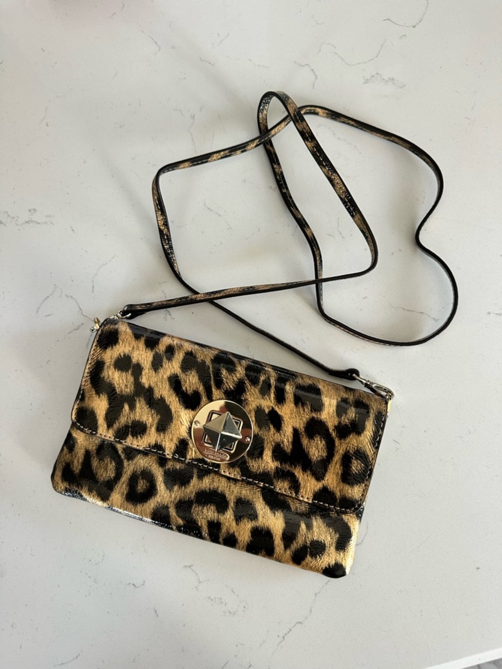 Kate Spade Leopard Print Crossbody Shoulder Bag